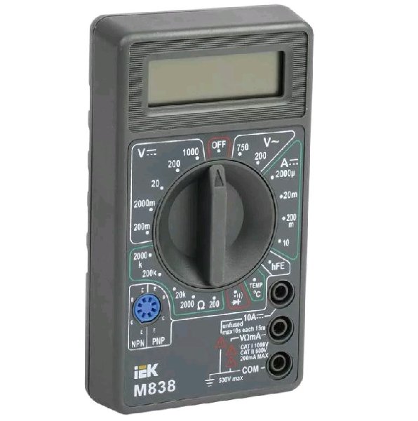 Мультиметр цифровой M838 Universal IEK