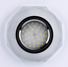Светильник Точечный ДекорСтекло MR16+LED 1х50Вт GU5.3  Матовый D90х10мм  IP20 D0801 LBT
