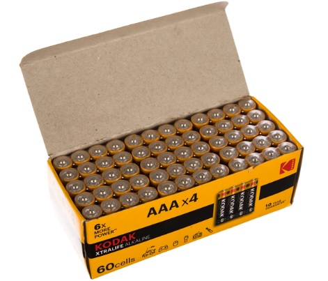 Элемент питания LR03 (ААА) Щелочной 1.5В 4х15 шт. XTRALIFE Kodak