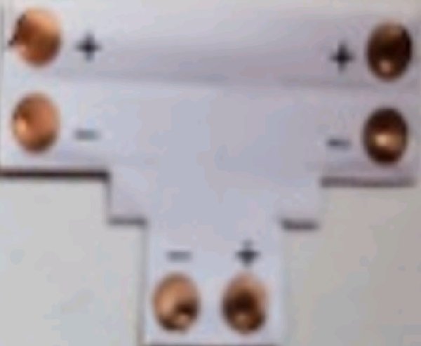 Коннектор T-образный для Ленты Mono5050 10мм Без фиксаторов REDIGLE (100)