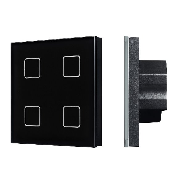 INTELLIGENT ARLIGHT Сенсорная панель DALI-301-11-IN Black (BUS/24V, Backlight) (IARL, IP20 Пластик, 