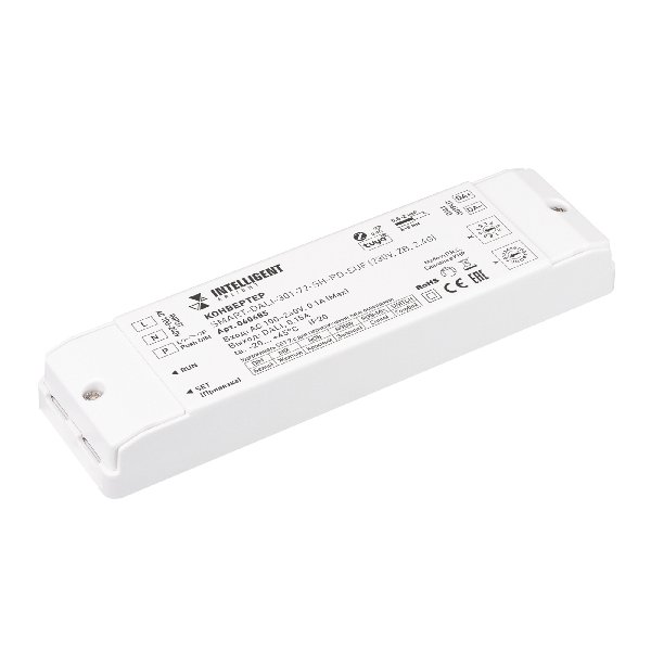 INTELLIGENT ARLIGHT Конвертер SMART-DALI-301-72-SH-PD-SUF (230V, ZB, 2.4G) (IARL, IP20 Пластик, 5 ле