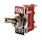 Выключатель-тумблер Без Подсветки Серебро 220В  TDM