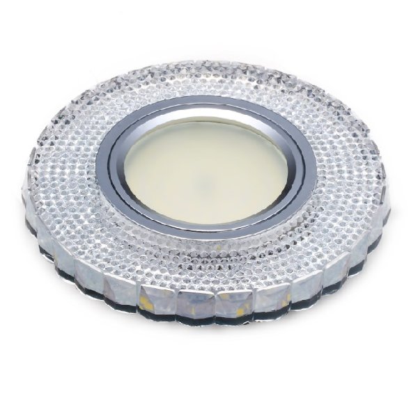 Светильник Точечный ДекорСтекло MR16+LED 1х50Вт GU5.3  Прозрачный 95х95х25мм  IP20 K1111L LBT