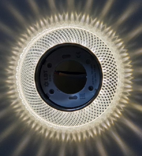 Светильник Точечный ДекорСтекло GX53+LED Прозрачный D125х45мм IP20 GX5329L-11 LBT