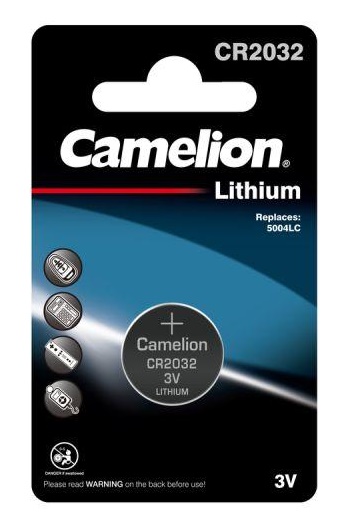 Элемент питания CR2032 Литиевый 3В Camelion