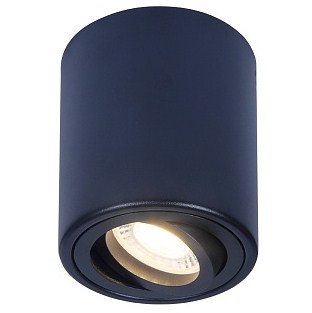 Светильник Накладной Поворотный 1xGU5.3  Чёрный D80x100мм  IP20 TN226 Ambrella