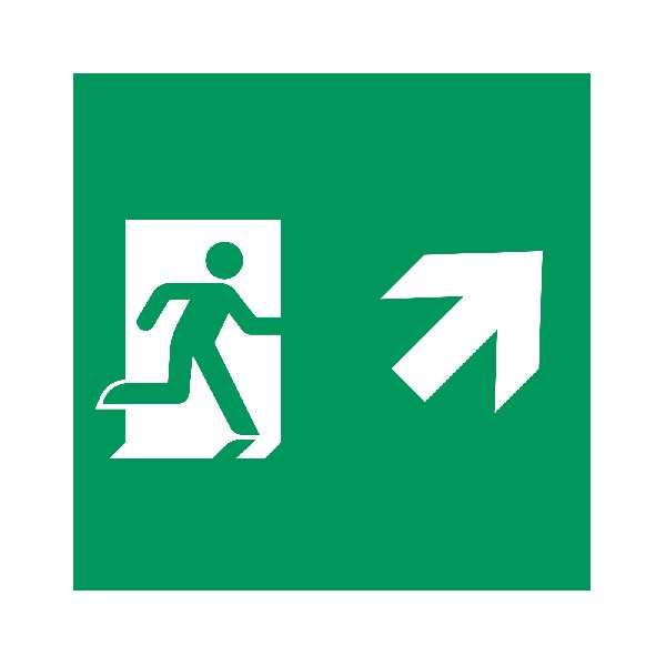 Пиктограмма EMGP-MARK-MA-RUP (Человек, Вверх-Вправо) (Arlight, Пластик)