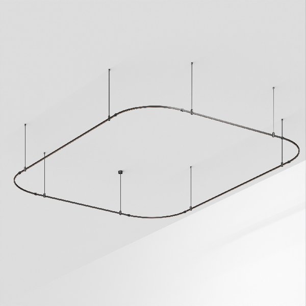 Основание ART-APRIORI-RECTANGLE-SOFT-ROD-800-4500x3500 (BK) (Arlight, IP20 Металл, 3 года)