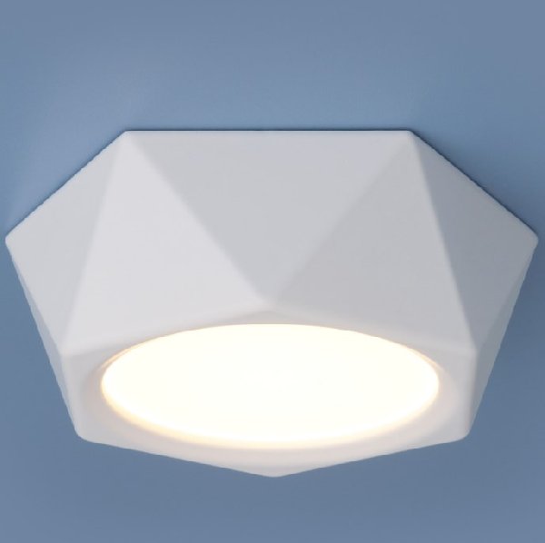 Светильник Накладной LED 1x6Вт 4200К Белый D130х45мм 420Лм IP20 DLR027 ES