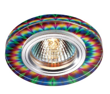 Светильник Точечный Врезной MR16 1х50Вт GU5.3 Стекло Разноцветный IP20 Rainbow Novotech