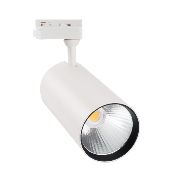 Светильник Трековый 2 TRA LED   40Вт Белый 3000K Симм. 24º 3800Лм D80х180х136мм Q276 Volpe