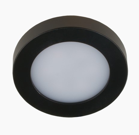 Светильник Накладной Круг LED 1х3Вт 4500К 240Лм Черный D60х10мм 160º IP20 Светкомплект