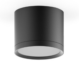 Светильник Накладной Цилиндр LED 1х10Вт 4100К Черный 88x75мм 105º IP 20 Gauss
