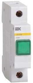Лампа сигнальная DIN 1P LED-матрица Зеленый ЛС-47М IEK