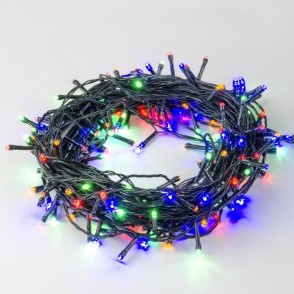 Гирлянда LED 220В IP20  10м 100LED RGB Провод Зеленый  Uniel