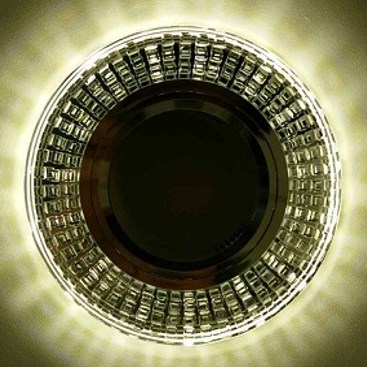 Светильник Точечный ДекорСтекло MR16+LED 1х50Вт GU5.3  Серебро D90х10мм  IP20 D0452L LBT
