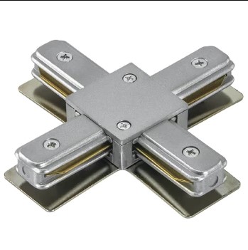 Коннектор X - образный для трека 2 TRA Серый BARRA Lightstar