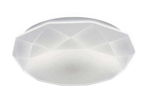 Светильник Накладной Круг LED 1х60Вт 3000-6500-RGB 4400Лм Белый ИК Пульт+Алиса Ritter BRILLIANCE REV