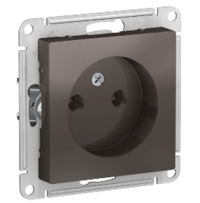 Розетка Встраив  Одинарная Без Заземления Мокко IP20 10А 250В ATLASDESIGN Schneider Electric