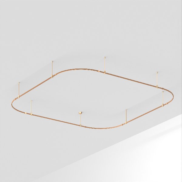 Основание ART-APRIORI-QUADRAT-SOFT-ROD-400-3500x3500 (GD) (Arlight, IP20 Металл, 3 года)