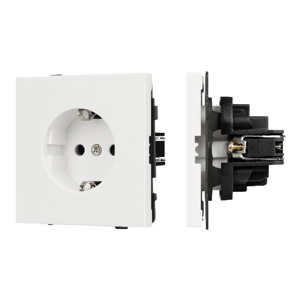 Механизм электрической розетки SCT-TENDO-MEU1-SFPL-WH (230V, 16A) (Arlight, Матовый белый)