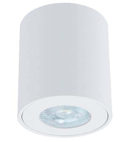 Светильник Накладной Цилиндр 1хGU10 Белый D80х84мм IP44 Arte Lamp