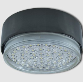 Светильник Точечный Накладной GX53 Черный Хром D82х23мм Ecola
