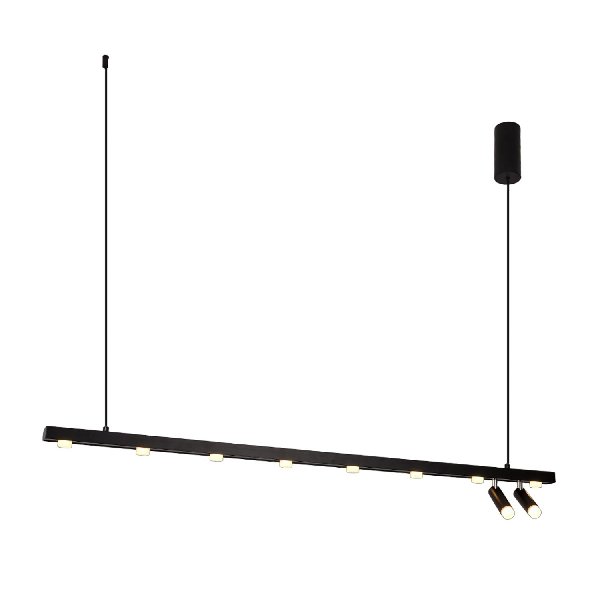 Люстра LED Подвесная 30Вт 3000К 1500Лм 1200х60х1500мм Черный ЭкономСвет