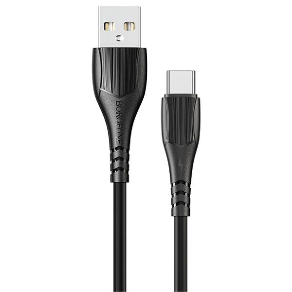 Кабель USB-Type C    3А 1м черный BOROFONE