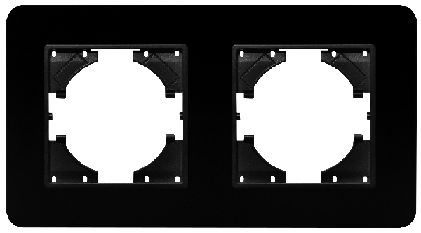 Рамка стеклянная FRM-OMALI-SFGS-2-BK (Arlight, -)