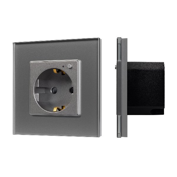 Розетка электрическая с Zigbee управлением SCT-OMALI-EUZB1-PL-GR (240V, 16A, Zigbee) (Arlight, -)