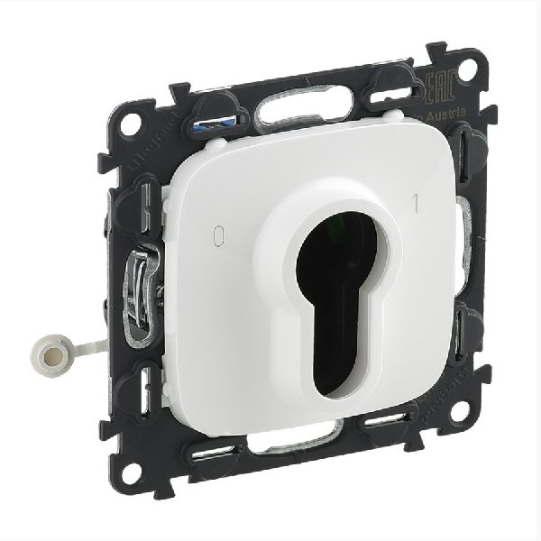 Выключатель С Ключом В Рамку Два Положения Белый IP20 10А 230В ALLURE Legrand
