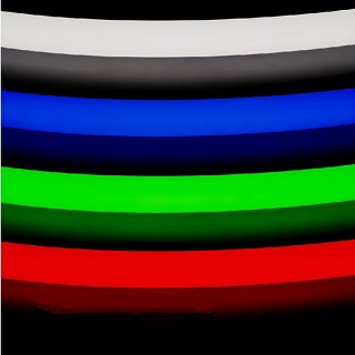 Лента герметичная MOONLIGHT-TOP-GM384-D40mm 24V RGBW-Day 360deg (17.2 W/m, IP65, 5m, wire x1) (Arlig