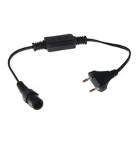 Фурнитура для гирлянды Статик 1,5м Сетевой шнур Черный IP44 Outdoor Svetlon