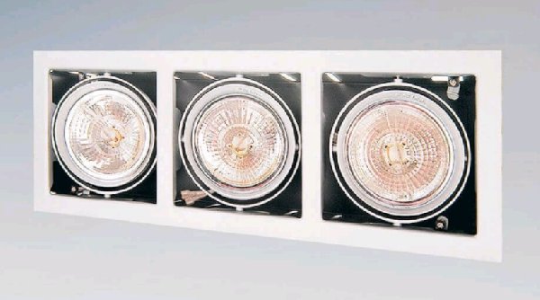Светильник Карданный g53  3хAR111 Белый 4000K Симм. 504х185х100 Cardano 111