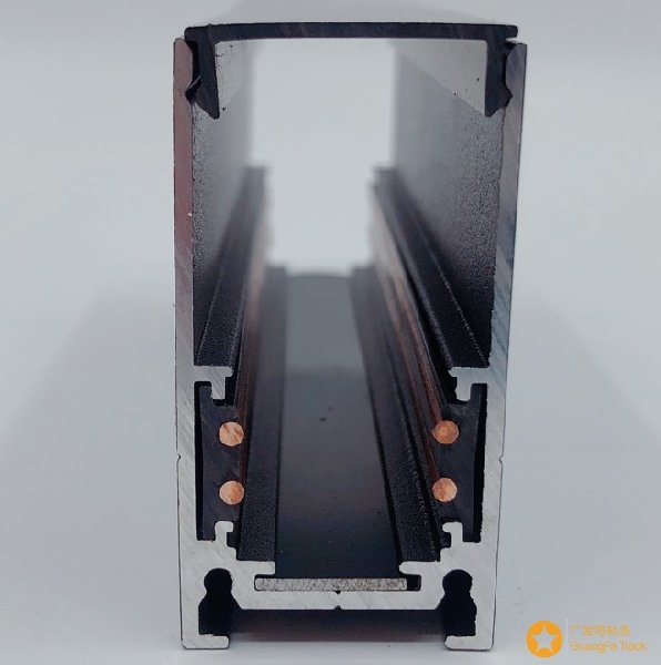 Трек Магнитный Накладной-Подвесной Черный 52х27х2000мм CXT-01 REDIGLE (8)