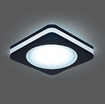 Светильник Даунлайт Квадрат LED     5Вт Черный 4000K Симм. 120º 380Лм 80х80х40мм BL109 Gauss