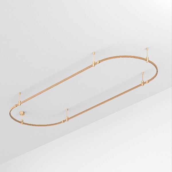 Основание ART-APRIORI-OVAL-ROD-200-3000x1000 (GD) (Arlight, IP20 Металл, 3 года)