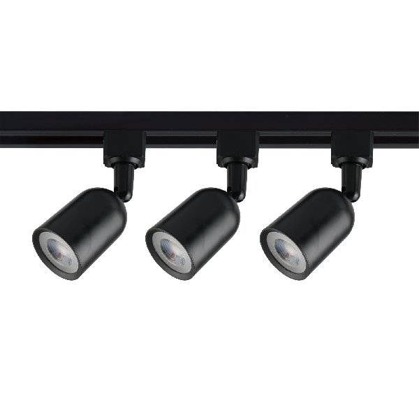 Светильник Трековый 2 TRA Поворотный LED Комплект 3шт 8Вт Черный 4200К 600Лм 220В Алюм Volpe