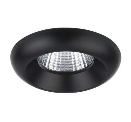 Светильник Точечный Врезной LED 1х  7Вт 4000K  Черный D70мм(55) 50º  560Лм IP44 MONDE Lightstar