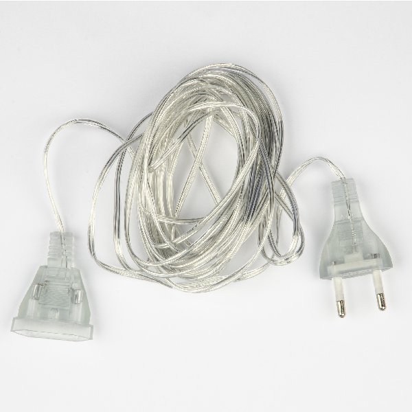 Удлинитель для подключения гирлянд 2м 10Вт Тип Y25 Прозрачный Uniel