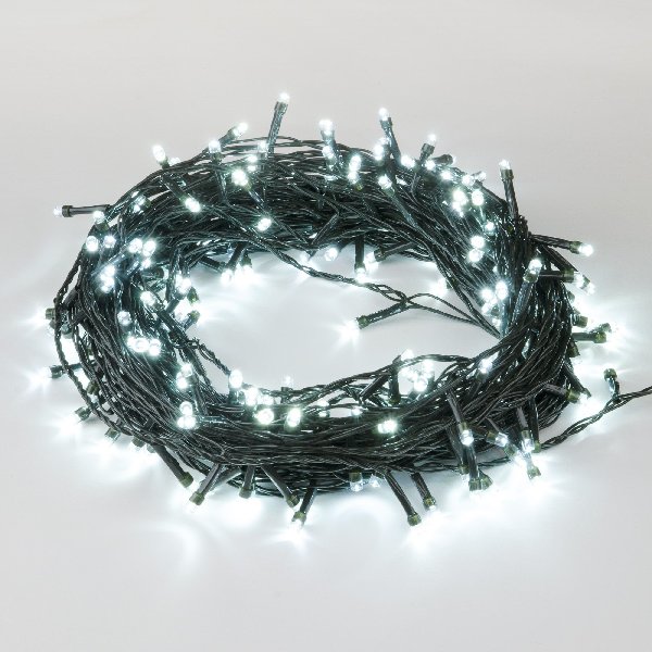 Гирлянда LED 220В IP20  10м 100LED 4000К Провод зеленый  Uniel