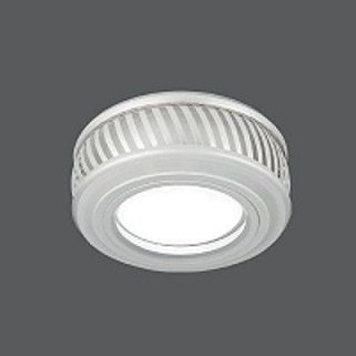 Светильник Точечный ДекорСтекло MR16+LED3000К 1х50Вт GU5.3 Белый D75х43мм IP20 BL086 Gauss