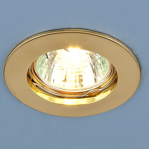 Светильник Точечный Врезной MR16 1х50Вт GU5.3  Золото D80мм IP20 863 GD ES