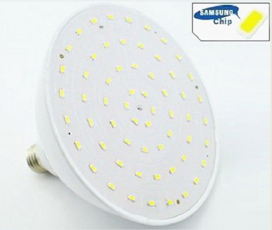Лампа LED Е40 PAR 220В   80Вт 5000К D258x148мм Прозрачная колба 140º 7200Лм  SAMSUNG