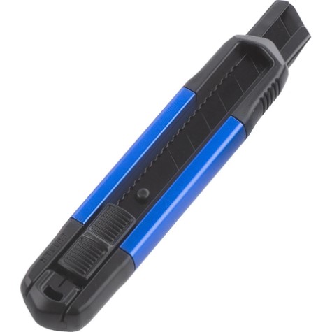 Строительный нож 18 мм, отлам. лезвие, алюм+ABS+TPR корпус, металл.направл,Smartbuy Tools