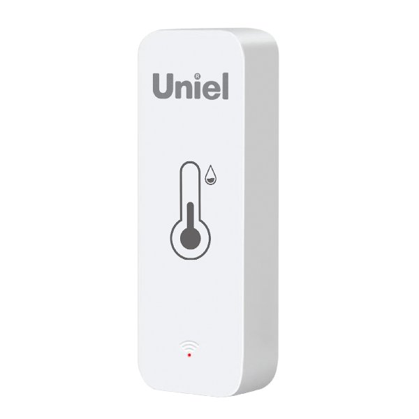 Умный ИК-датчик температуры и влажности Wi-Fi+Bluetooth 2хААА Голос+Приложение UnielSmart 12м  Uniel