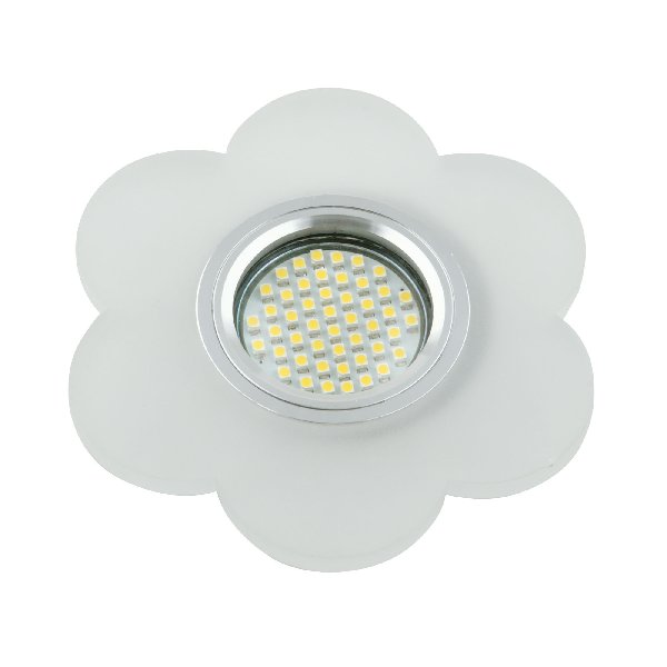 Светильник Точечный ДекорСтекло MR16+LED 1х50Вт GU5.3  Матовый D123х10мм  IP20 L126 Fametto