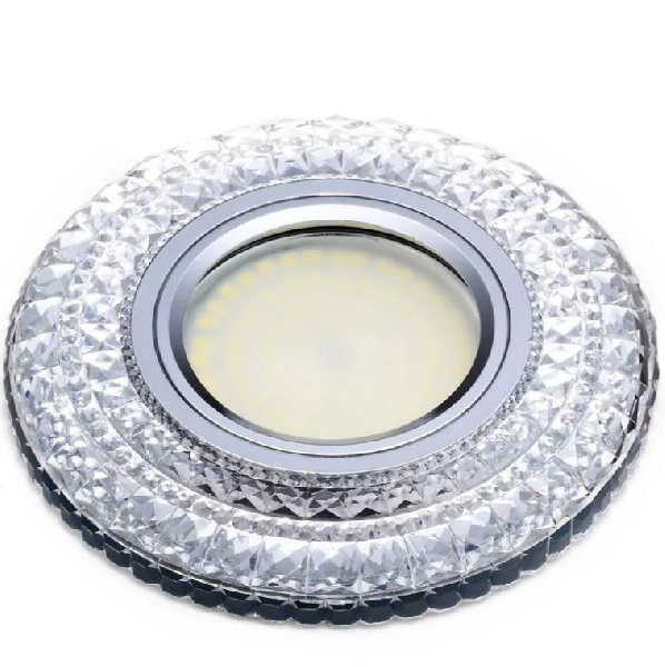 Светильник Точечный ДекорСтекло LED 5Вт GU5.3  4000К/4000К D95х25мм  IP20 K1105L LBT